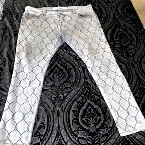 Off white Brand Diagonals Skinny Jeans